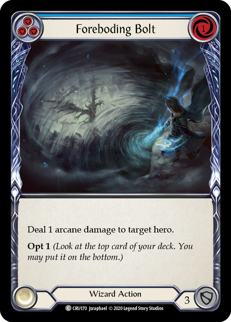 Foreboding Bolt (Blue) - Foil