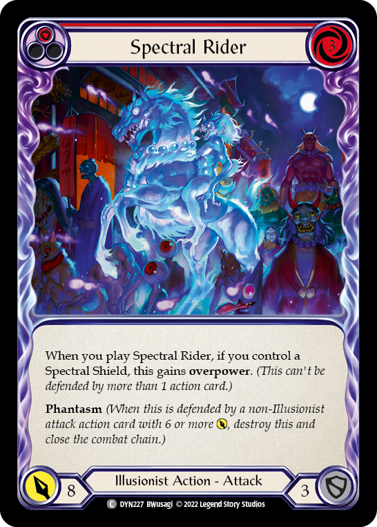 Spectral Rider (Red) - Rainbow Foil