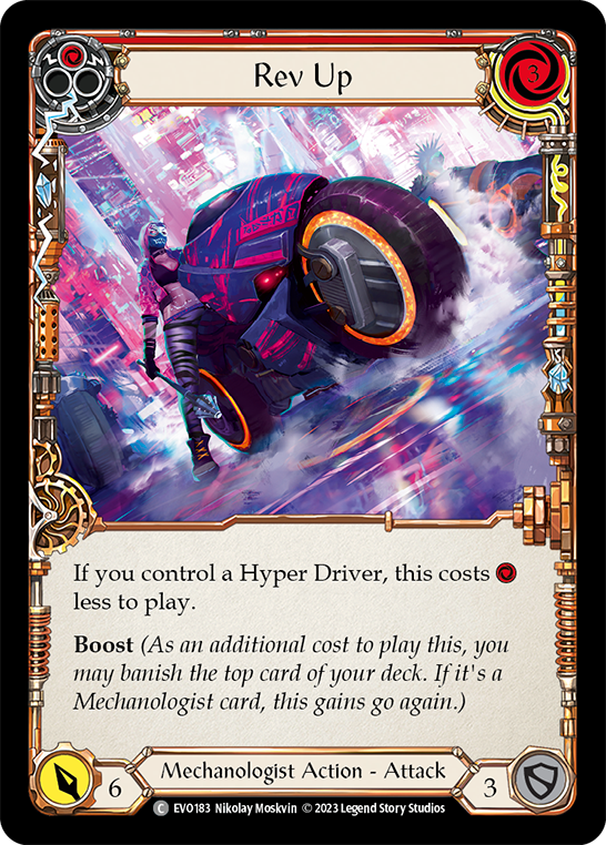 Rev Up (Red) - Rainbow Foil