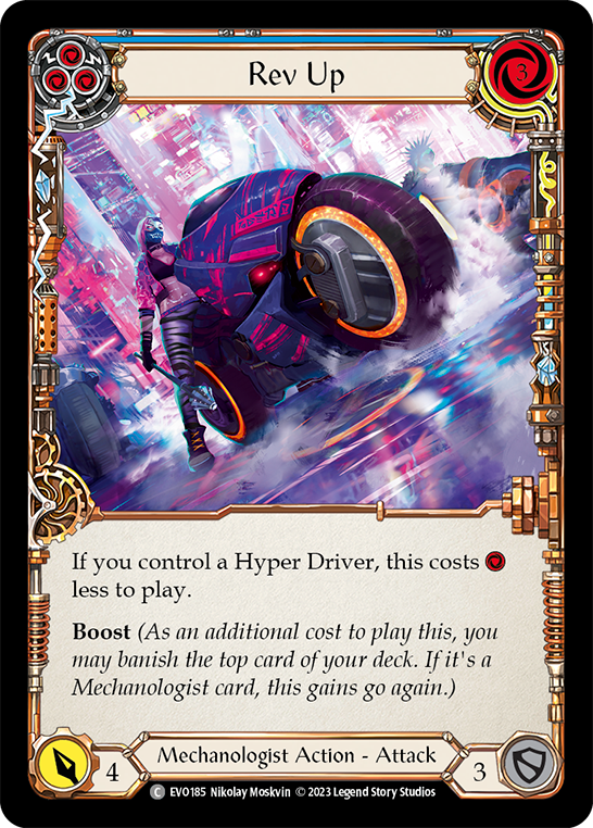 Rev Up (Blue) - Rainbow Foil