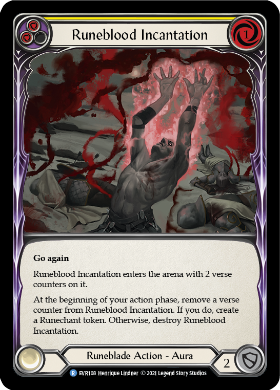 Runeblood Incantation (Yellow)