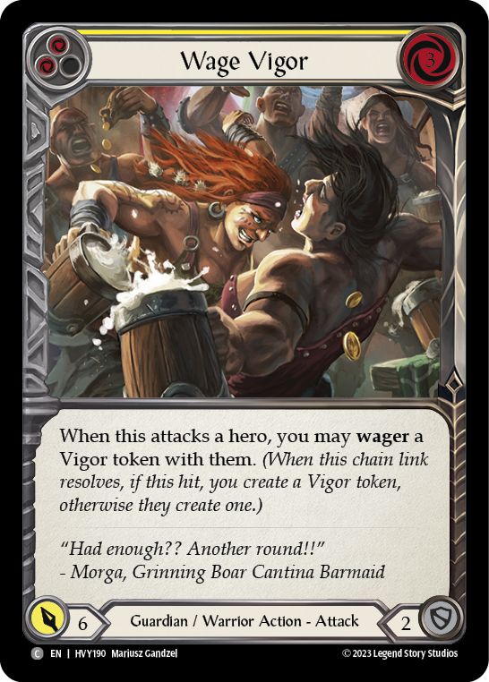 Wage Vigor (Yellow) - Rainbow Foil